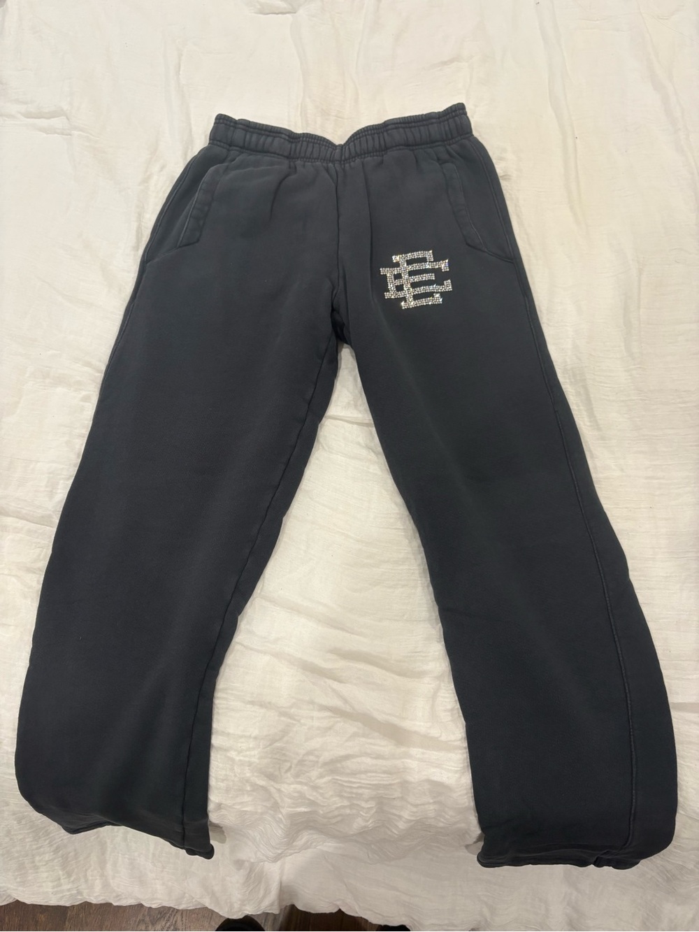 Eric Emanuel EE Basic Swarovski Sweatpant Black